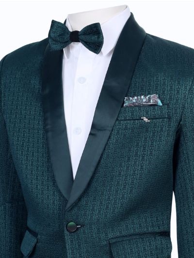 Royal Elegance Boys Premium Rayon Coat Suit with Bow Tie – Stylish Formal Outfit