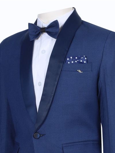 Royal Elegance Boys Premium Rayon Coat Suit with Bow Tie – Stylish Formal Outfit