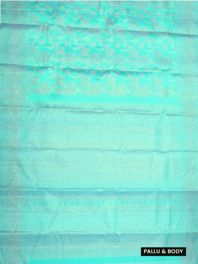
Vivaha Pure Silk Bridal Kanchipuram Geometric Design with Zari Border Saree
