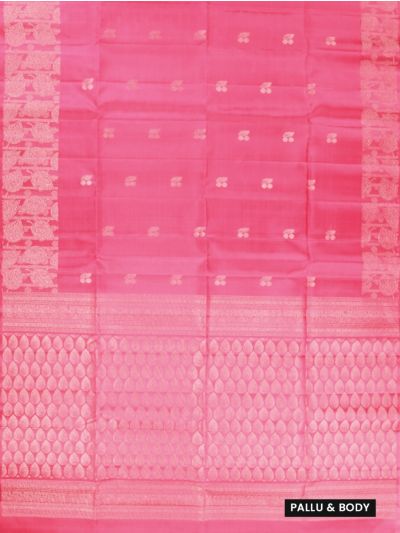 Gracecharm Elegant Pure Soft Silk Butta Design with Border Saree