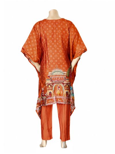 Kanmanie Elegant Heritage Printed Kaftan Co-ord Set