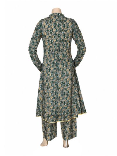 Kanmanie Elegant Floral Printed Kurta Set