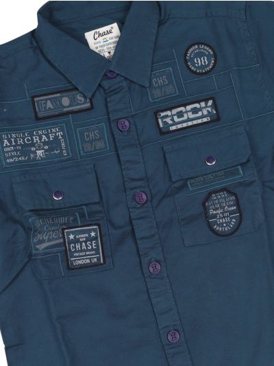 Gracecharm Boys Cotton Casual Full Sleeve Shirt