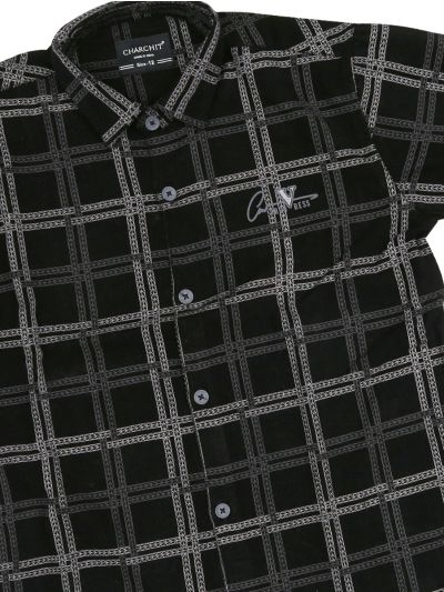 Gracecharm Boys Cotton Casual Full Sleeve Shirt