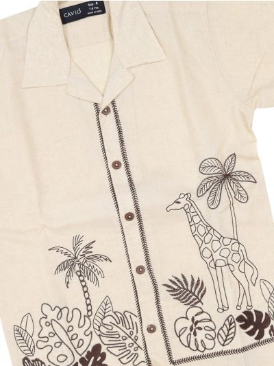 Gracecharm Boys Cotton Casual Full Sleeve Shirt