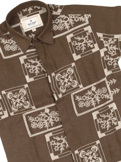 Gracecharm Boys Cotton Casual Full Sleeve Shirt