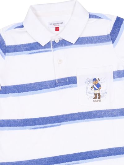 U.S. Polo Boy's Premium Hosiery Collar Half Sleeve Casual T-Shirt