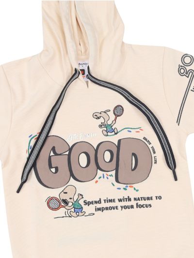 Gracecharm Boys Imported Hooded T-Shirt Pullover – Smart Casual Comfort