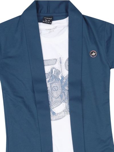 Gracecharm Boys Premium Hosiery Casual Jacket and T-Shirt