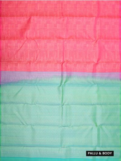Gracecharm Elegant Pure Soft Silk Geometric Design with Small Border Saree