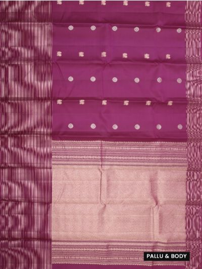 Gracecharm Elegant Pure Soft Silk Butta Design with Border Saree