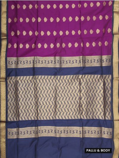 Gracecharm Elegant Kalyani Cotton Butta Design Contrast Border Saree