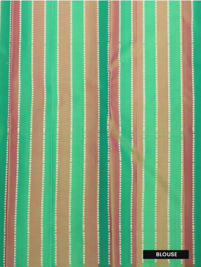 Gracecharm Elegant Pure Soft Silk Striped Design Borderless Saree