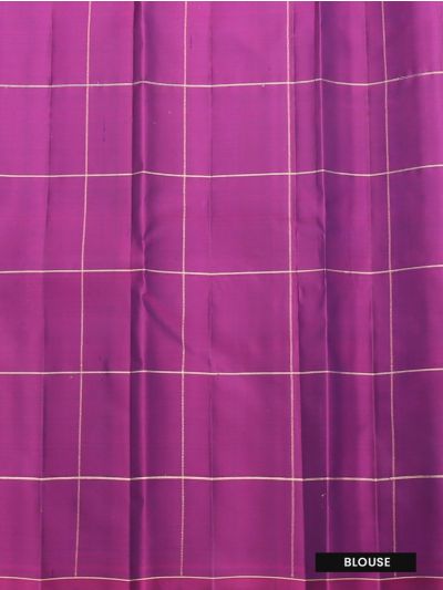 Gracecharm Elegant Pure Soft Silk Checked and Butta Design Borderless Saree