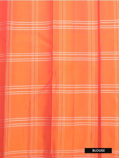 Gracecharm Elegant Pure Soft Silk Checked and Butta Design Borderless Saree