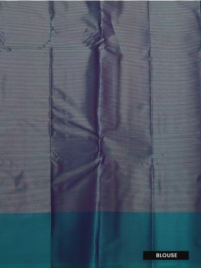 Gracecharm Elegant Pure Soft Silk Checked Design One Side Big Border Saree