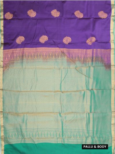 Gracecharm Elegant Art Soft Silk Butta Design with Border Saree