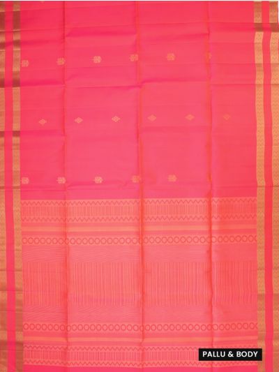 Gracecharm Elegant Pure Soft Silk Butta Design with Border Saree