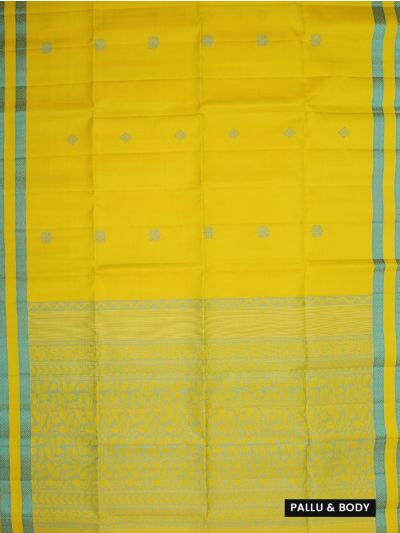 Gracecharm Elegant Pure Soft Silk Butta Design with Border Saree