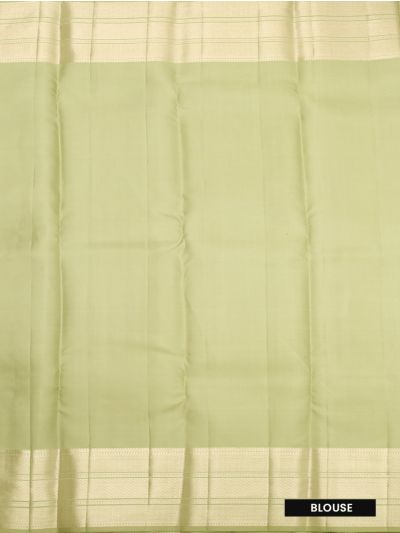 Vivaha Pure Silk Kanchipuram Wedding Jacquard Geometric Motif with Zari Border Saree