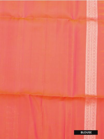 Gracecharm Elegant Pure Soft Silk Chevron Design Contrast Border Saree