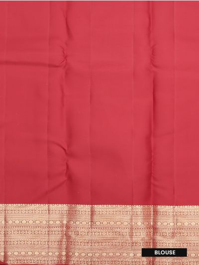Vivaha Pure Silk Bridal Kanchipuram Checked Design Contrast Zari Border Saree