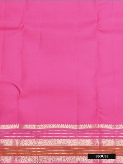 Vivaha Pure Silk Bridal Kanchipuram Striped and Butta Design Contrast Border Saree