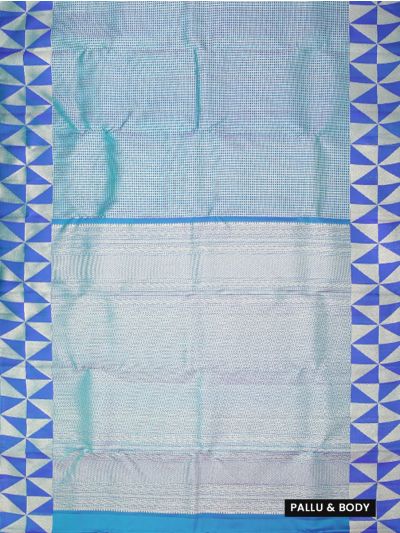 Vivaha Pure Silk Kanchipuram Wedding Checked Design with Border Saree