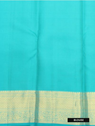 Vivaha Pure Silk Kanchipuram Wedding Jacquard Floral Motif with Zari Border Saree