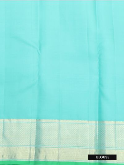 Vivaha Pure Silk Kanchipuram Wedding Jacquard Checked Design with Zari Border Saree