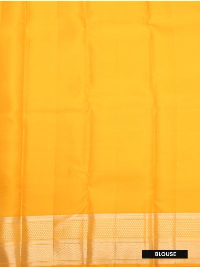 Vivaha Pure Silk Kanchipuram Wedding Jacquard Floral Motif with Zari Border Saree