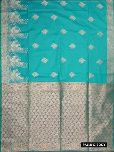Gracecharm Elegant Art Soft Silk Butta Design with Border Saree