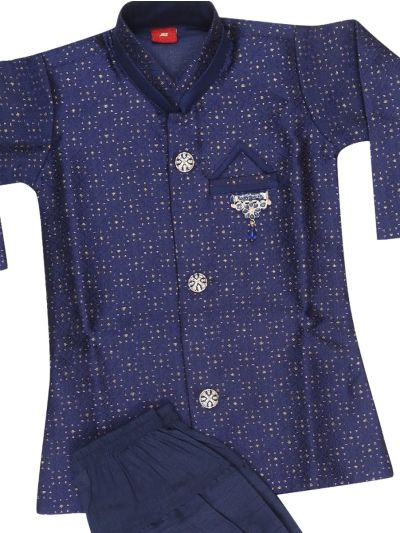 EliteCharm Boys Premium Jacquard Readymade Sherwani Set