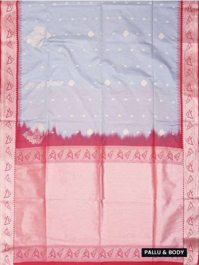Gracecharm Elegant Art Soft Silk Butta Design with Border Saree
