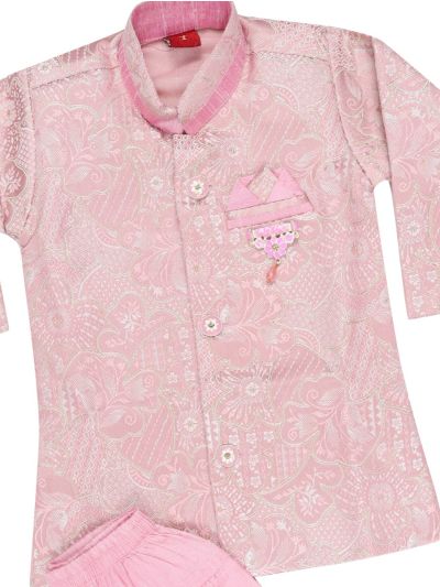 EliteCharm Boys Premium Jacquard Readymade Sherwani Set