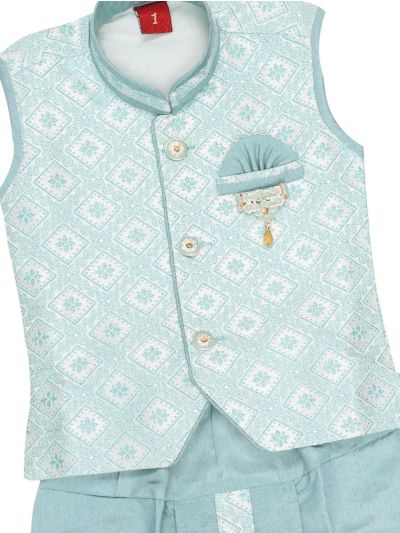 EliteCharm Boys Traditional Jacket Readymade Panchakacham Set