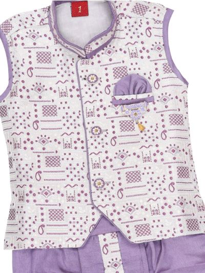 EliteCharm Boys Traditional Jacket Readymade Panchakacham Set