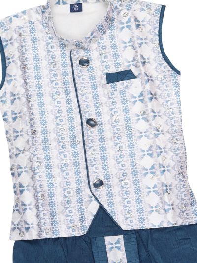 EliteCharm Boys Traditional Jacket Readymade Panchakacham Set