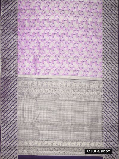 Vivaha Pure Silk Wedding Kanchipuram Floral Motif with Zari Border Saree