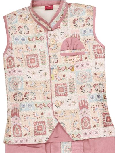 EliteCharm Boys Traditional Jacket Readymade Panchakacham Set