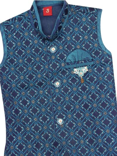 EliteCharm Boys Traditional Jacket Readymade Panchakacham Set