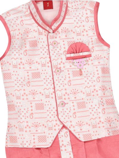 EliteCharm Boys Traditional Jacket Readymade Panchakacham Set