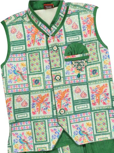 EliteCharm Boys Traditional Jacket Readymade Panchakacham Set