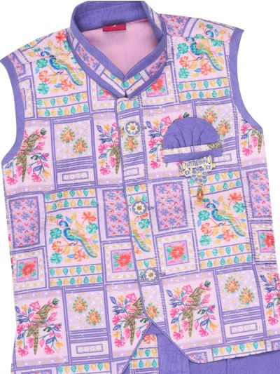 EliteCharm Boys Traditional Jacket Readymade Panchakacham Set