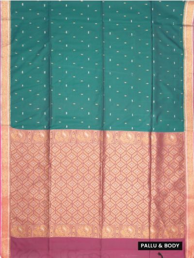 Gracecharm Elegant Art Soft Silk Butta Design with Border Saree