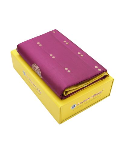 Gracecharm Pure Soft Silk Butta Design Contrast Ikat Border Saree