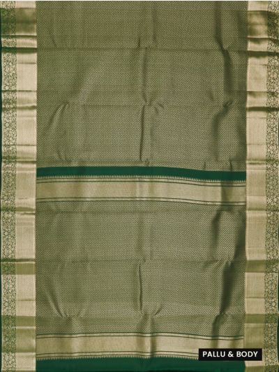 Vivaha Pure Silk Kanchipuram Wedding Geometric Design with Zari Border Saree