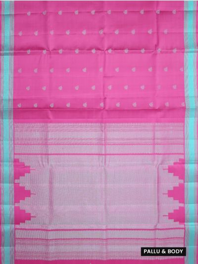 Kanmanie Soft Silk Butta Design with 3 Inch Jacquard Border Saree