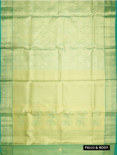 Kanmanie Pure Silk Floral Jaal Design with 5 Inch Jacquard Border Saree