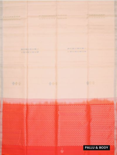 Kanmanie Soft Silk Striped Design with 1 Inch Zari Border Saree